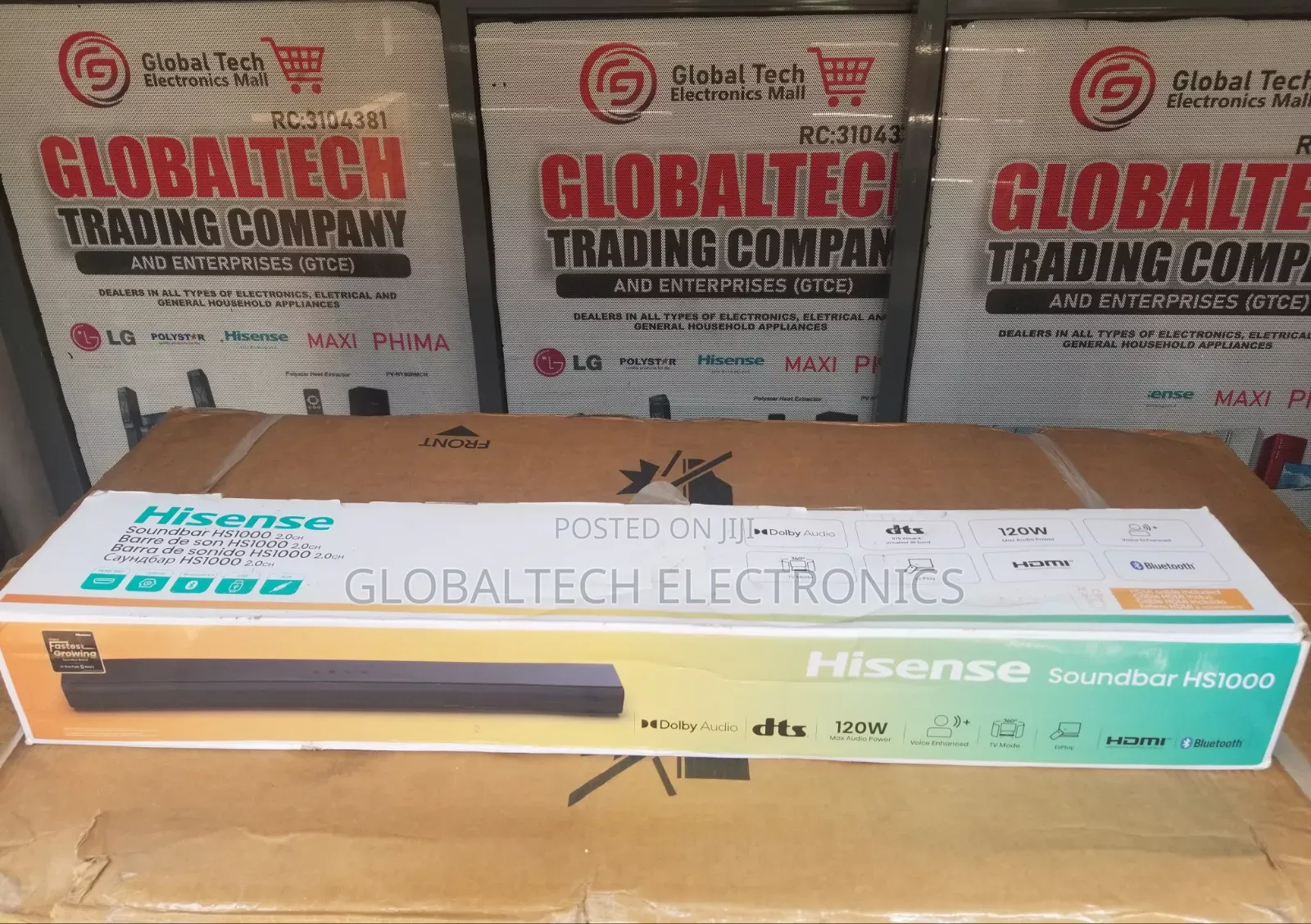 Hisense 120 Watts Bluetooth Sound Bar | AUD 1000HS