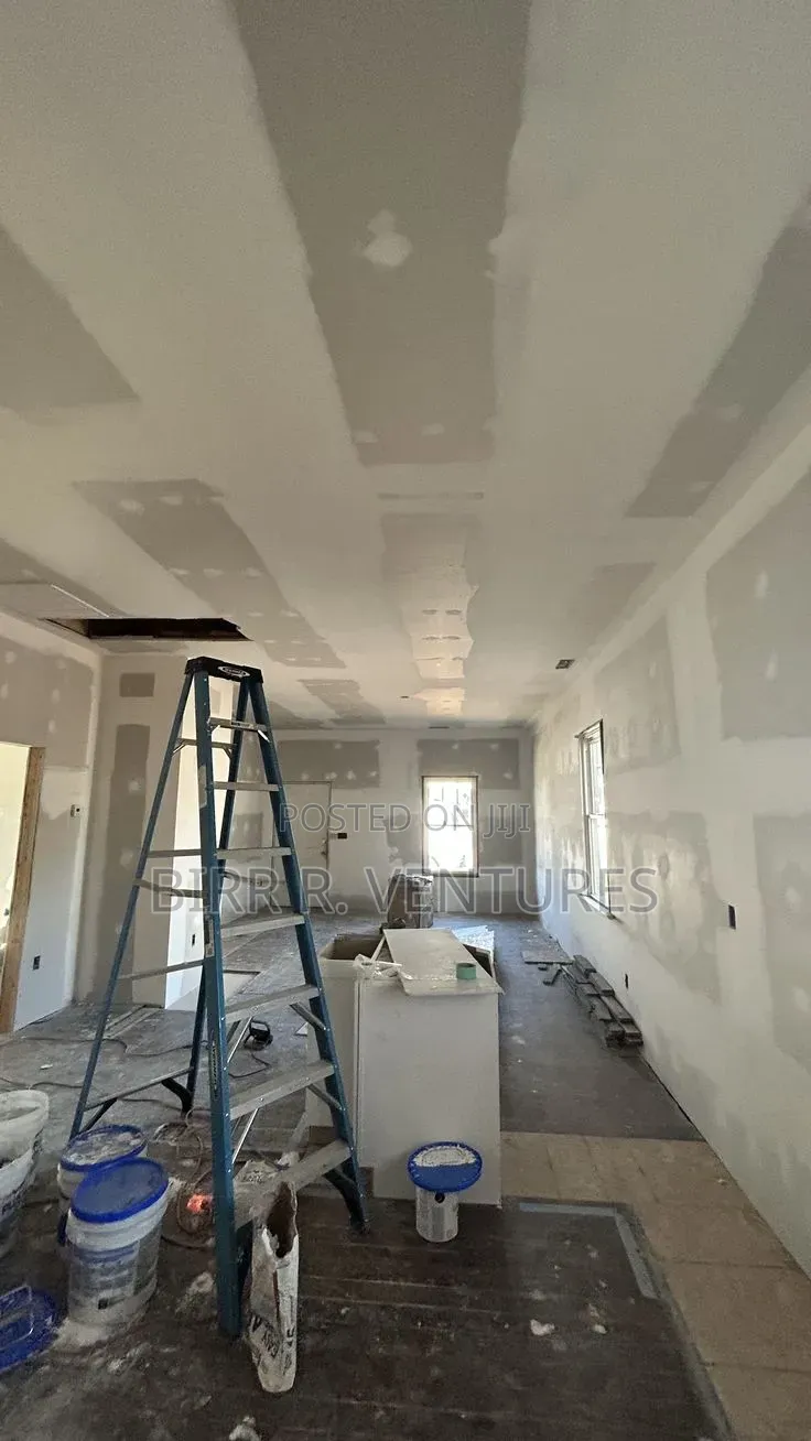 Modern Gypsum Wall Installation