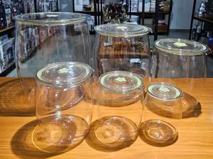 6-Piece Airtight Acrylic Pantry Storage Jar Set