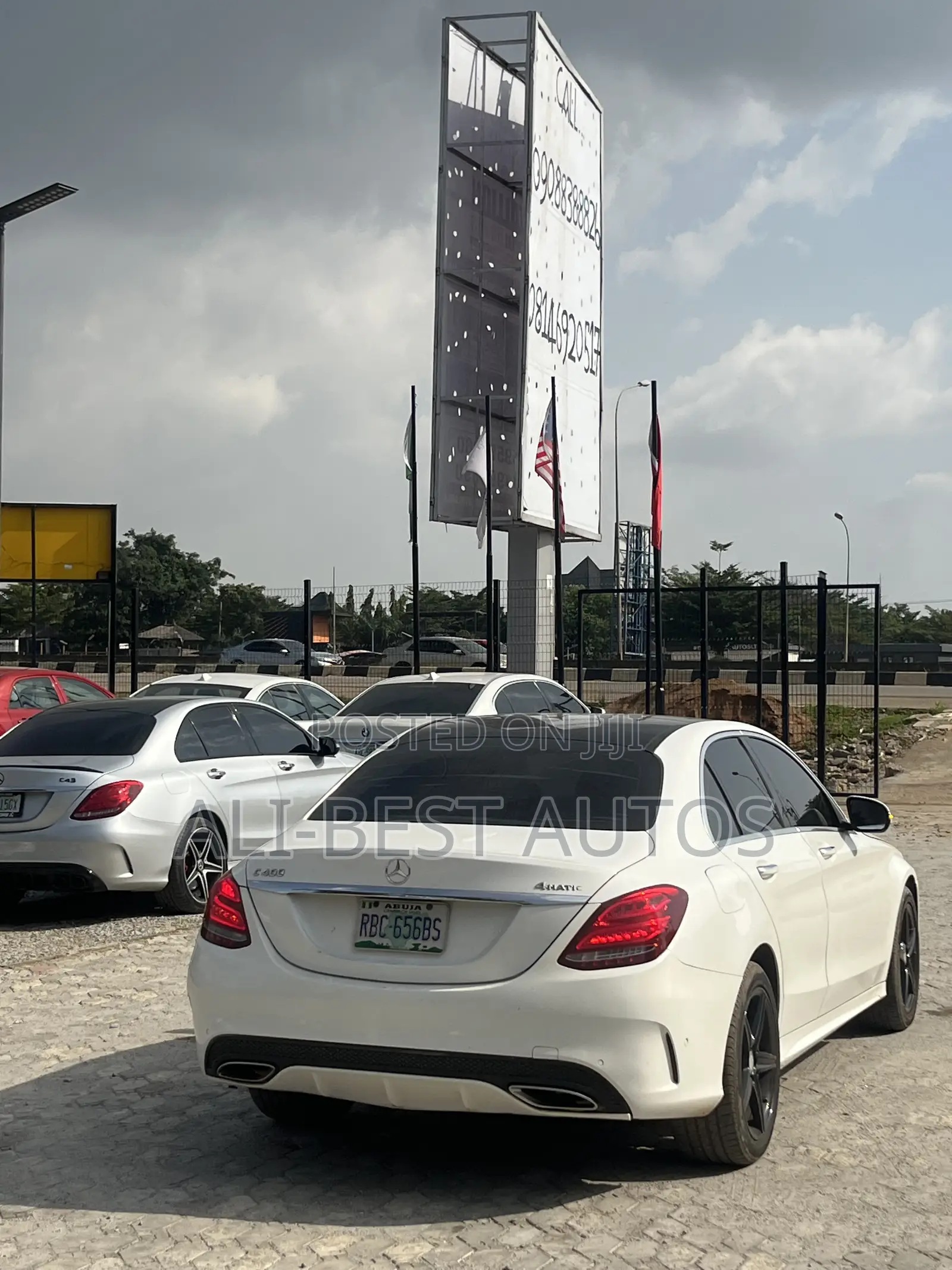 Mercedes-Benz C400 4Matic AWD Sedan (3.0L V6 7A) 2015 White