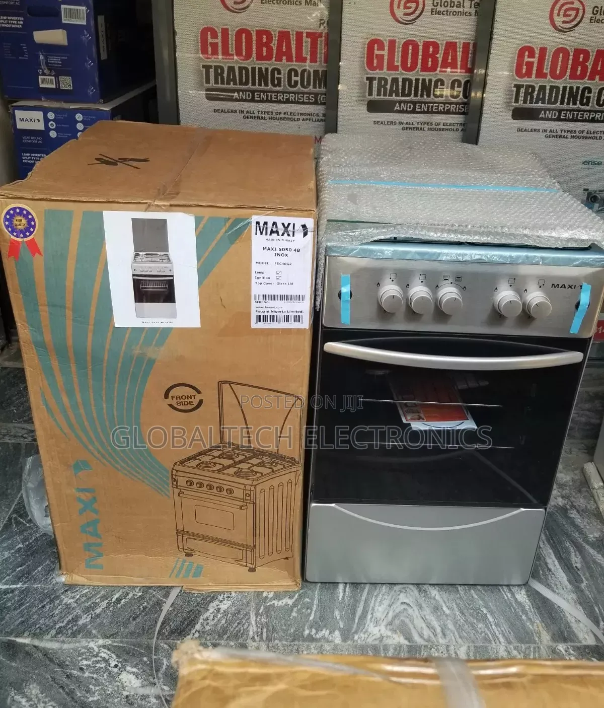 Maxi Gas Cooker 50x50 CM (4) Burners IGL Inox