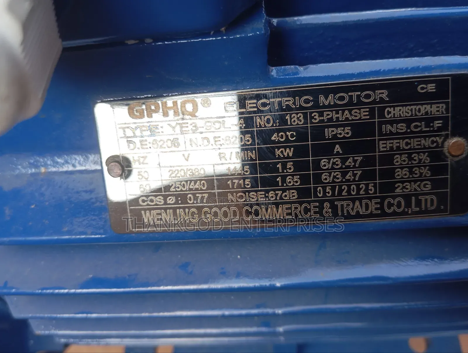 Electric Gear Motor 16RPm