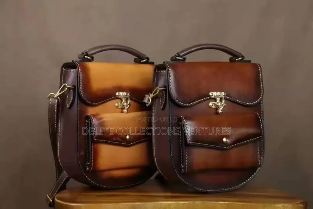 New Handmade Backpack, Made of Vegetable-Tanned Cowhide Leather,