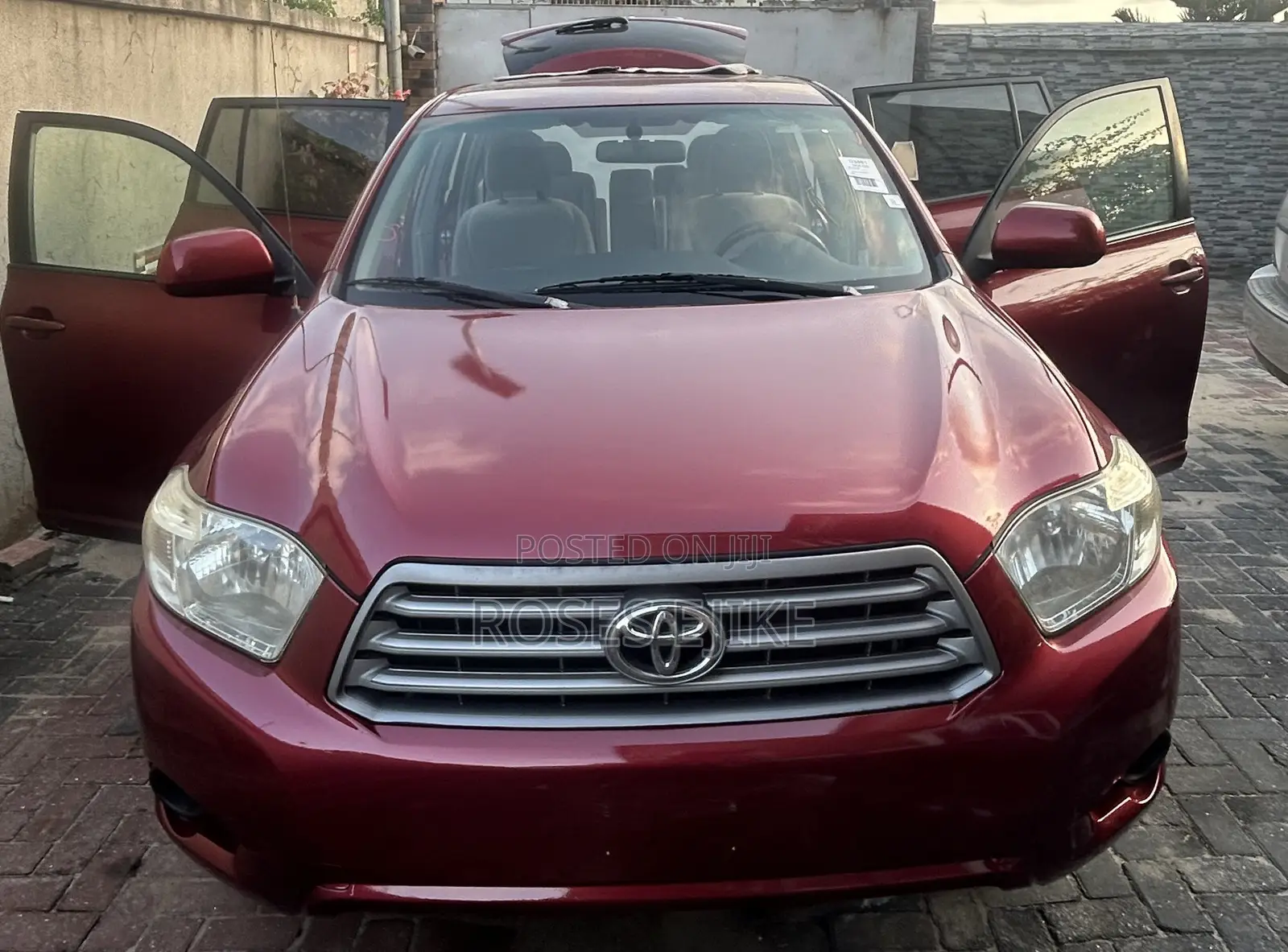 Toyota Highlander Sport 2008 Burgundy