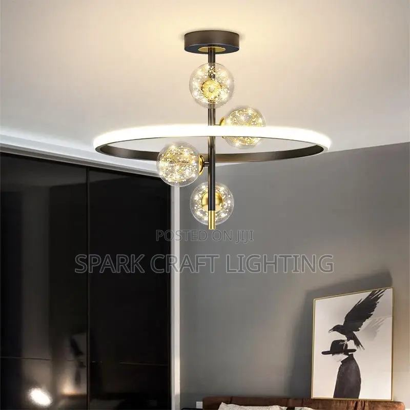 Luxury Designer Loft Modern Simple 48w 52w Ball Decorative Chandelier