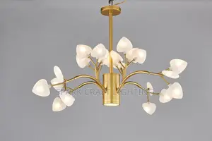 Luxury Golden Bloom Modern Chandelier