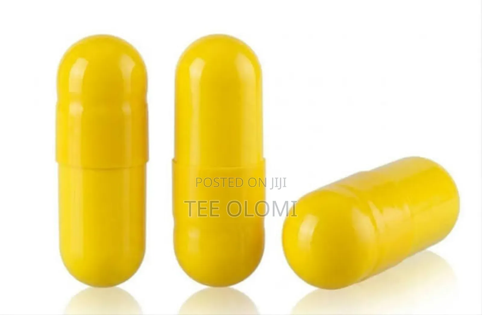 Size 0 Empty Gelatin Capsules, Yellow, 1000 PCS
