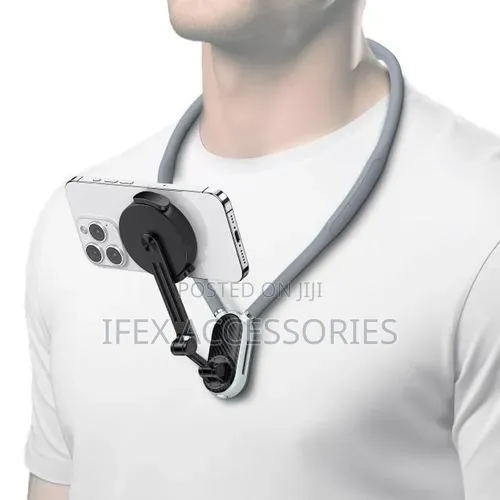 Usams Neck Mount Magnetic Phone Holder Compatible 4.7-7.2 Inch Phones