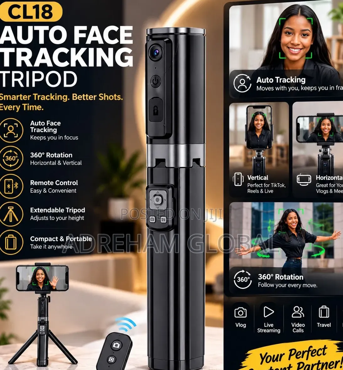CL18 Auto Face Tracking Tripod
