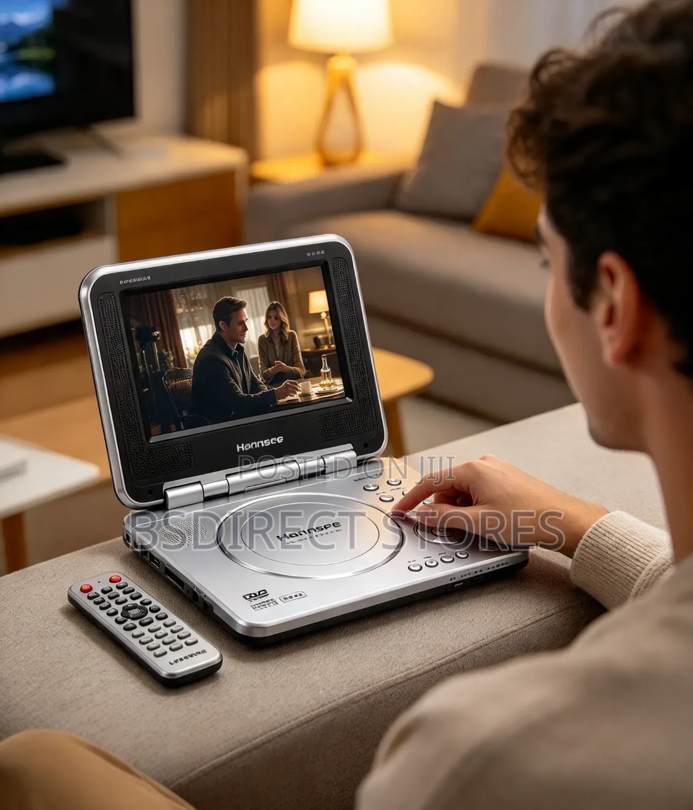 Hannsg HP076VD 7" Widescreen Portable DVD Player LCD Screen