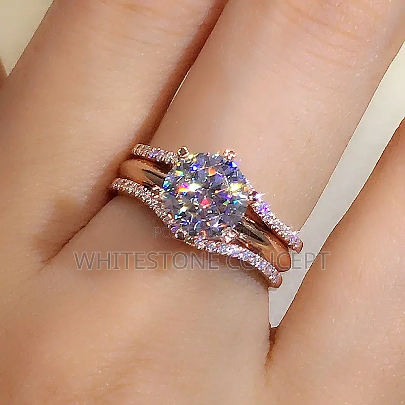 Size 9 Huitan Rose Gold Wedding/Engagement Ring