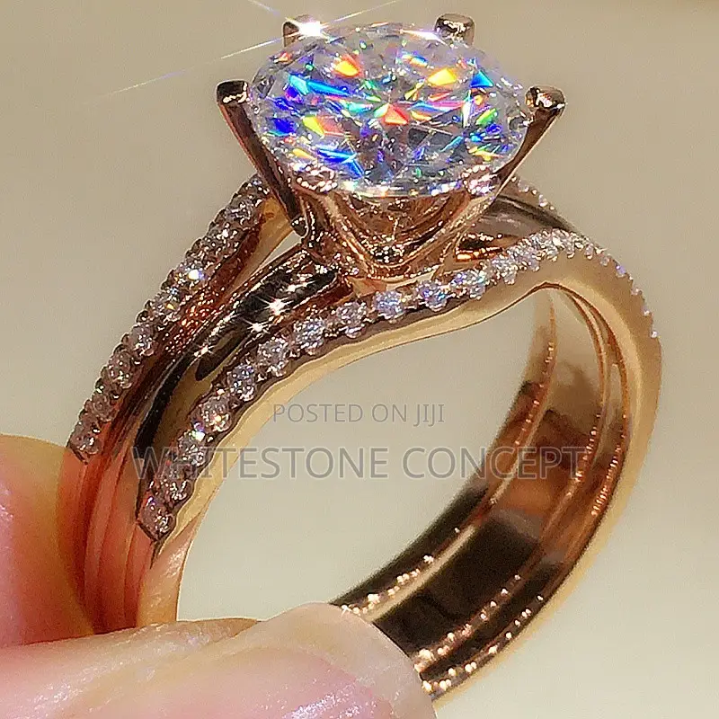 Size 9 Huitan Rose Gold Wedding/Engagement Ring