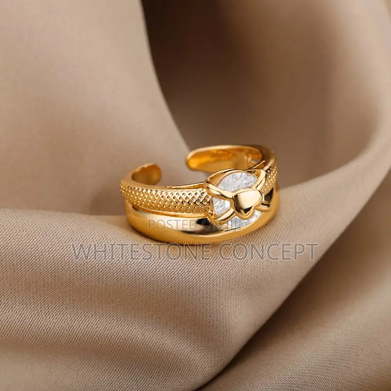 Adjustable Heart Rings