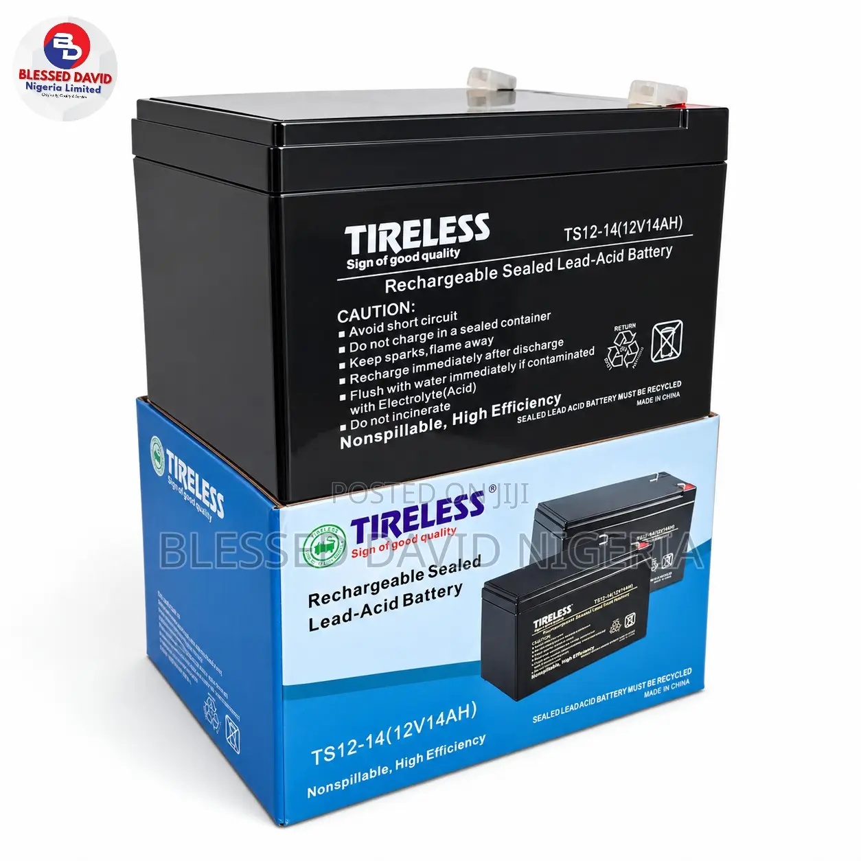Tireless 12V 14Ah Replacement Battery
