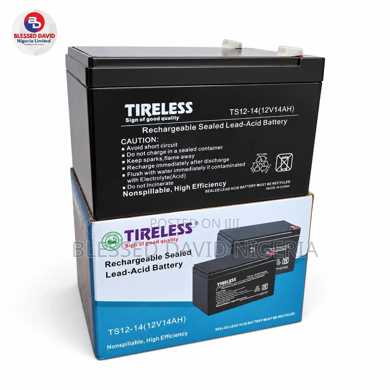 Tireless 12V 14Ah Replacement Battery