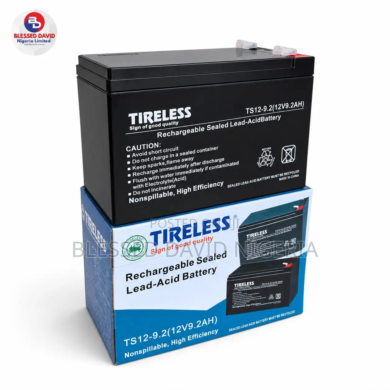 Tireless 12V 9.2Ah Replacement Battery
