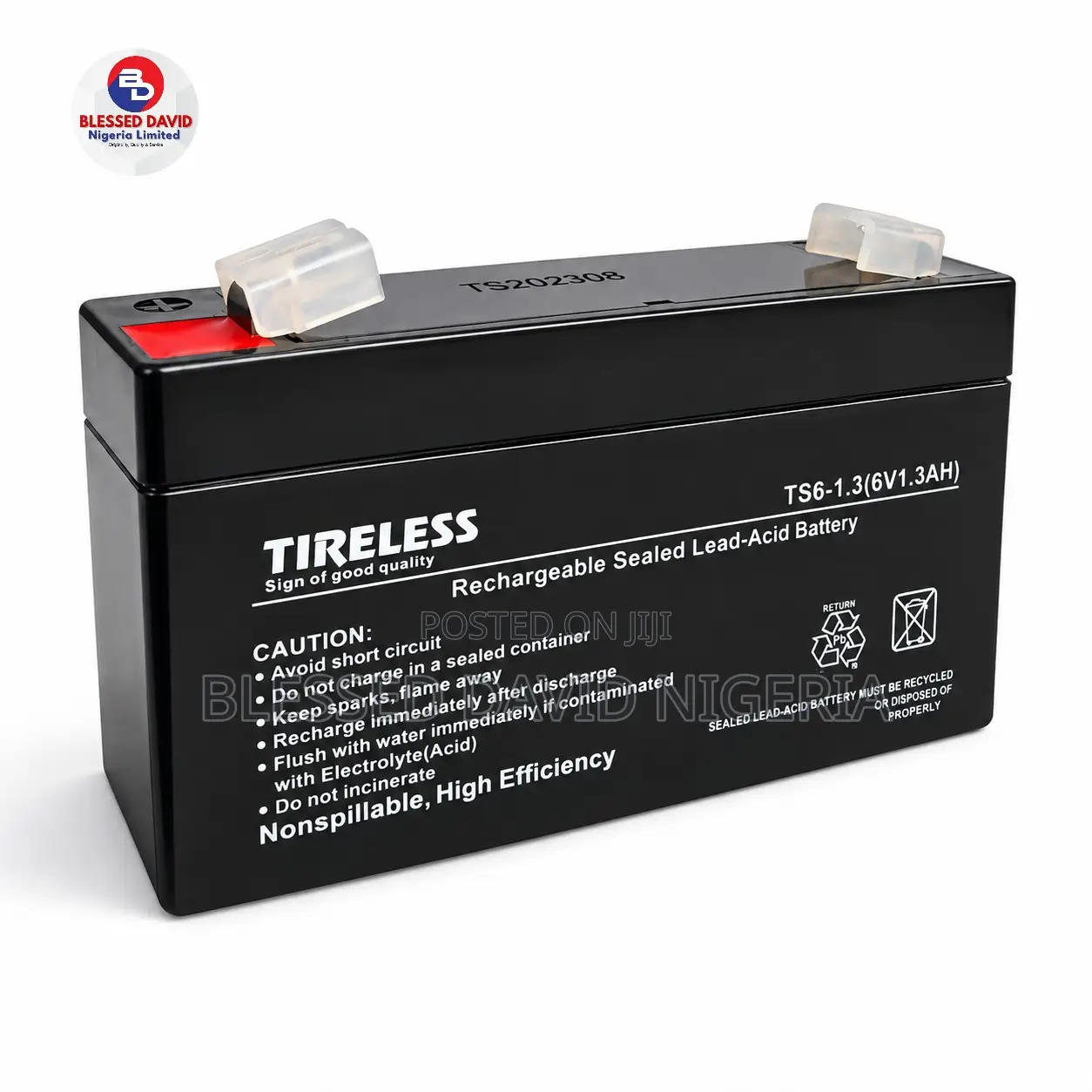 Tireless 6V 1.3Ah Replacement Battery