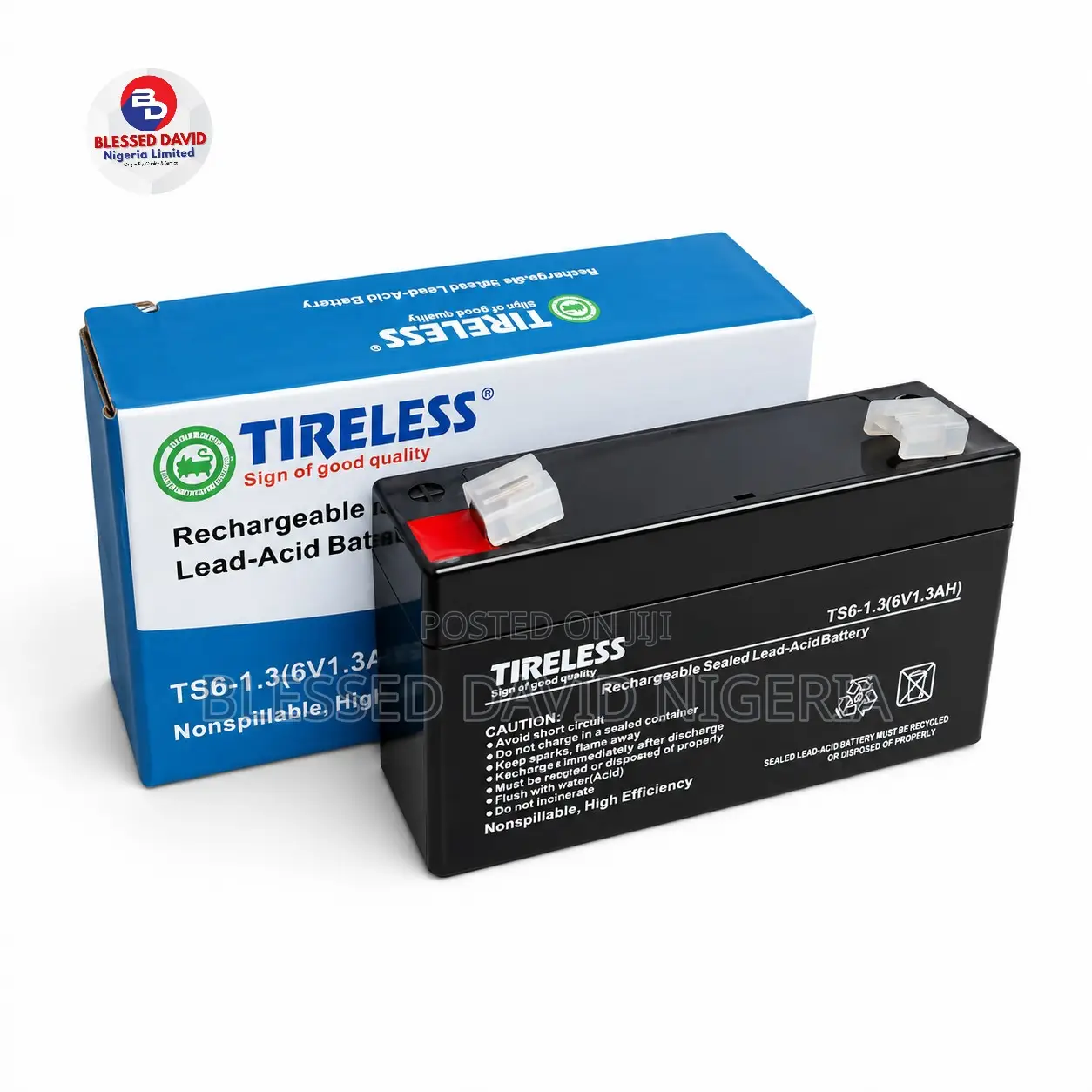 Tireless 6V 1.3Ah Replacement Battery