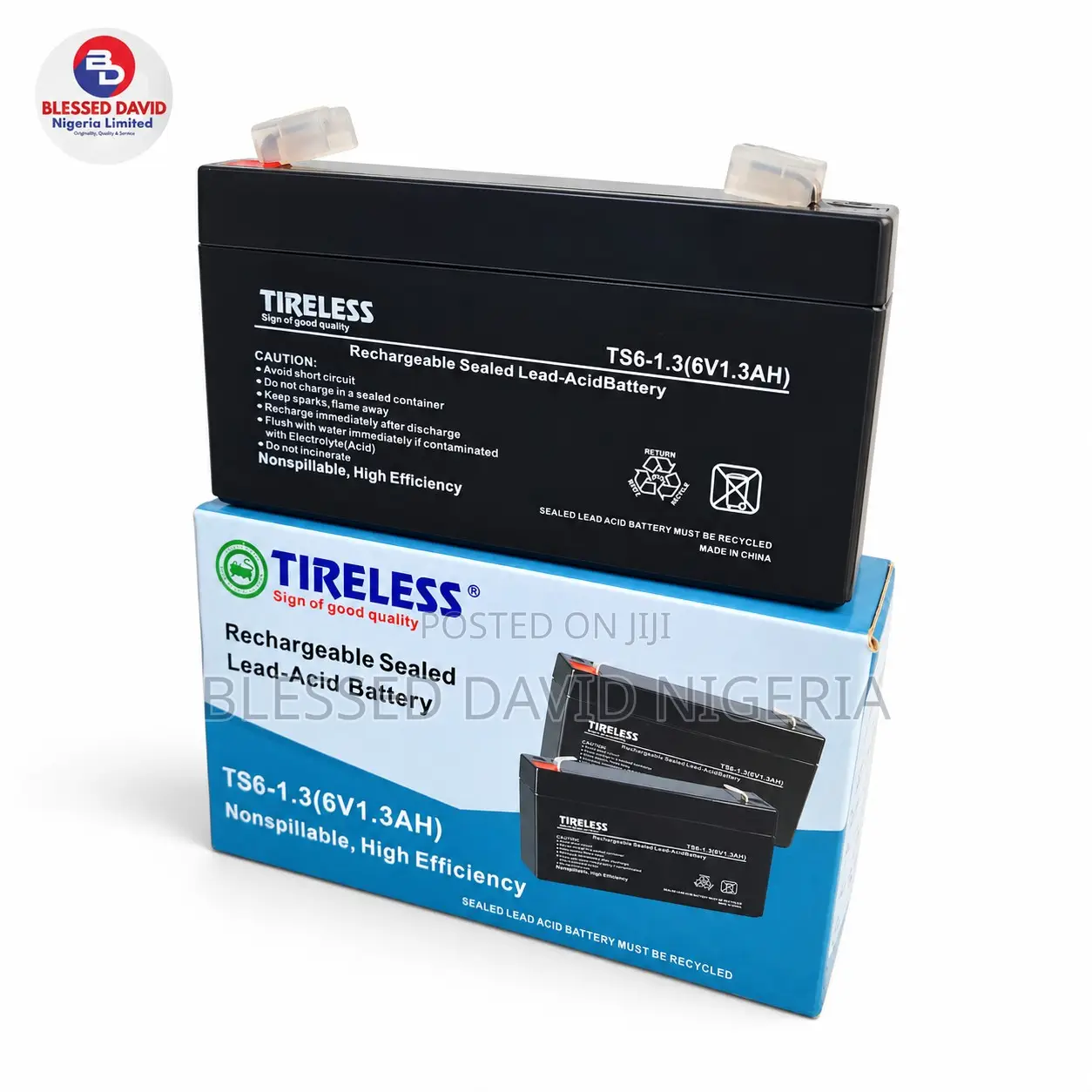 Tireless 6V 1.3Ah Replacement Battery
