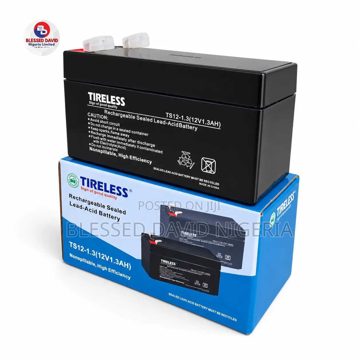 Tireless 12V 1.3Ah Replacement Battery
