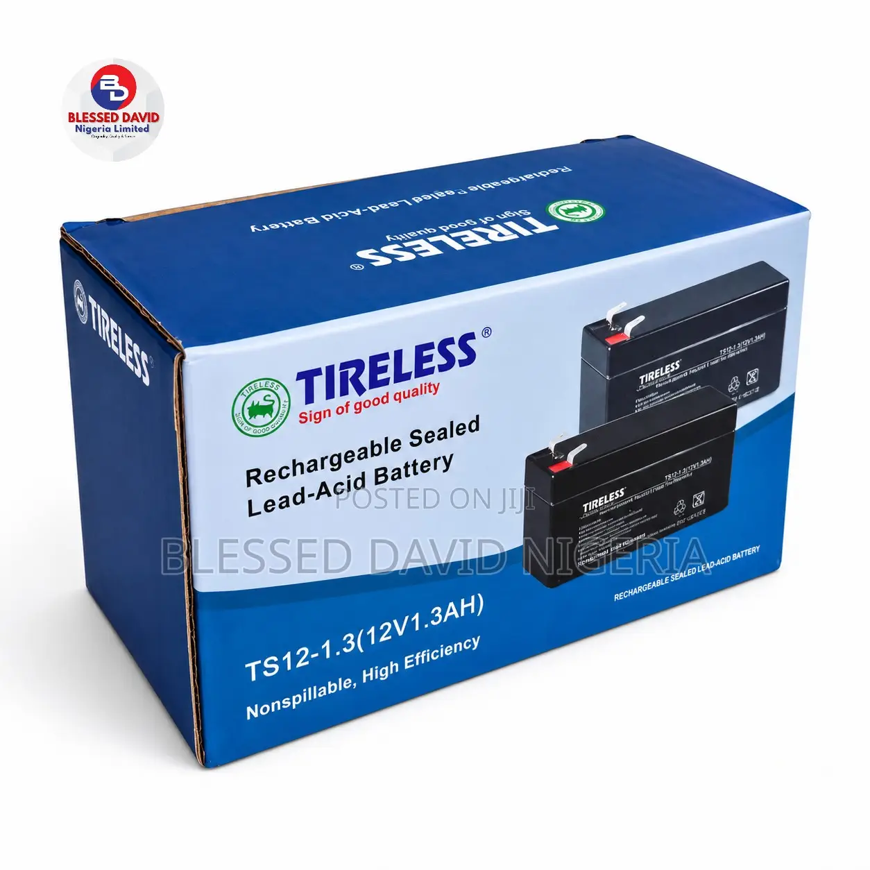Tireless 12V 1.3Ah Replacement Battery