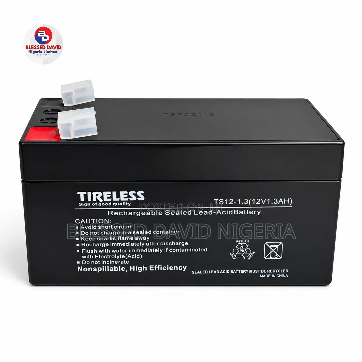 Tireless 12V 1.3Ah Replacement Battery