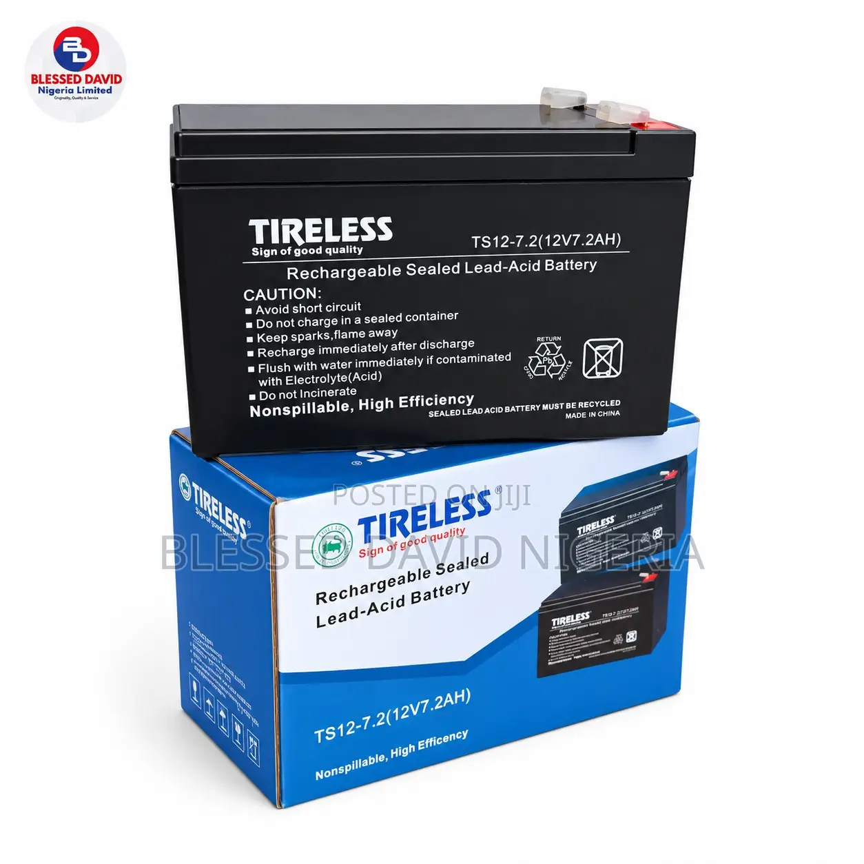 Tireless 12V 7.2Ah Replacement Battery