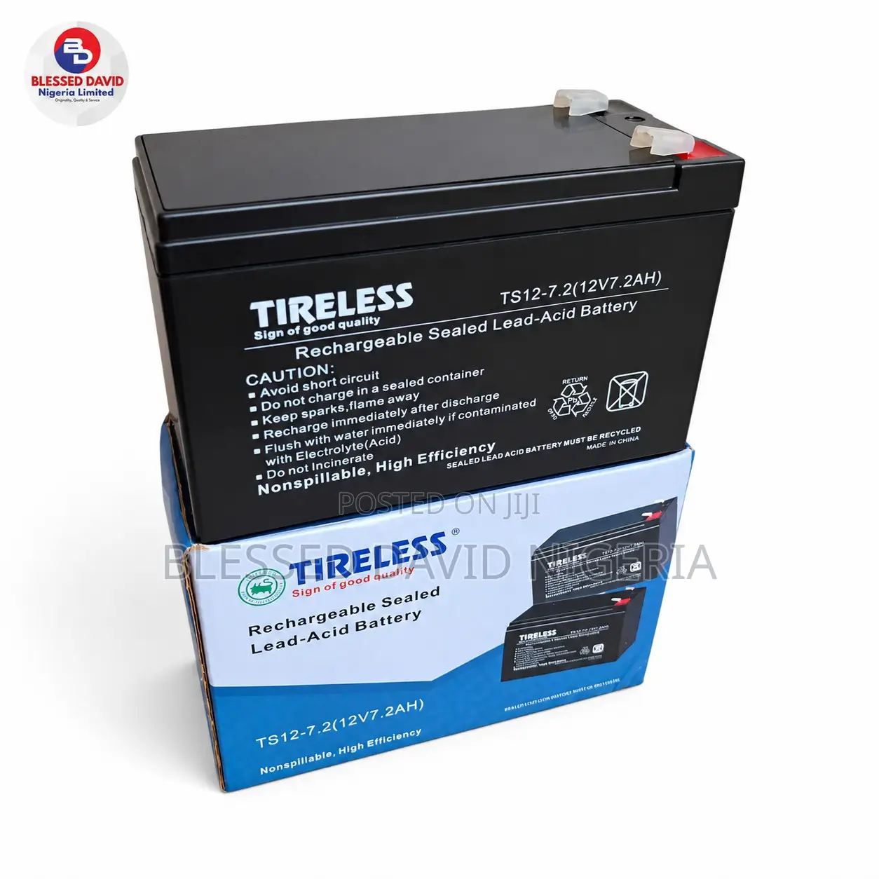 Tireless 12V 7.2Ah Replacement Battery