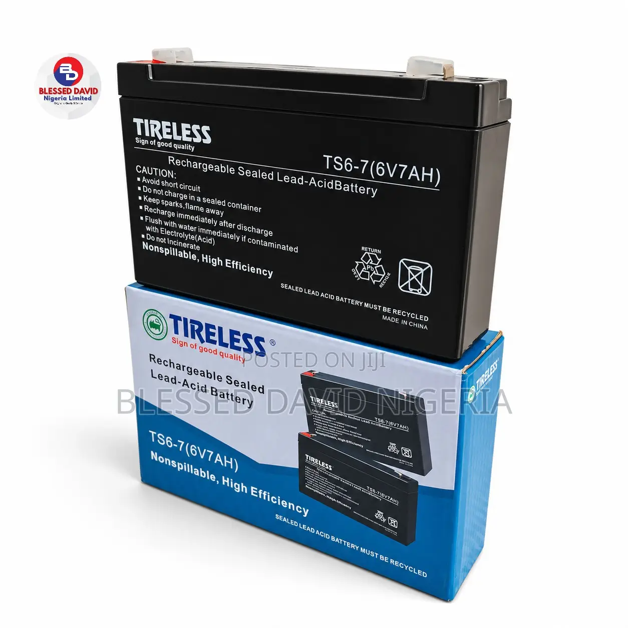 Tireless 6V 7Ah Replacement Battery