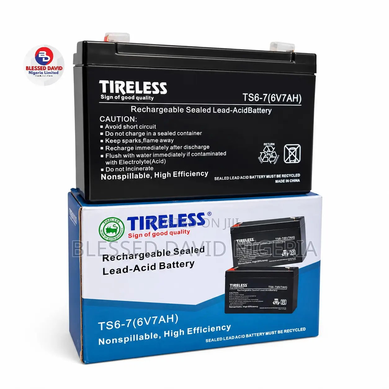 Tireless 6V 7Ah Replacement Battery