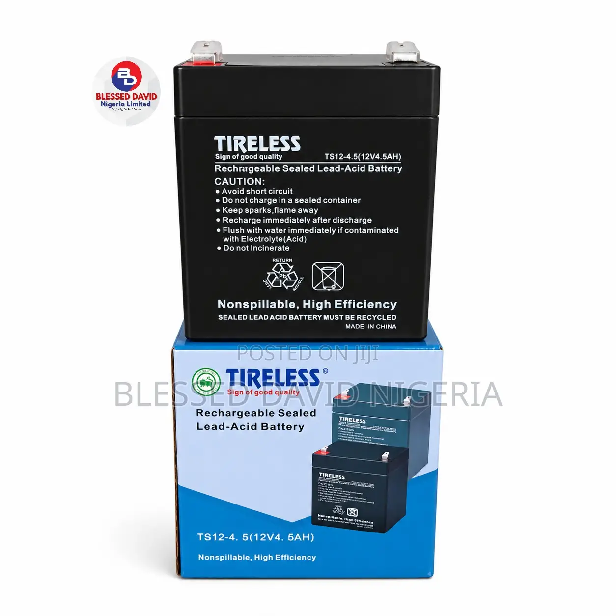 Tireless 12V 4.5Ah Replacement Battery