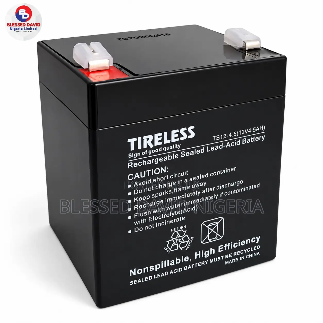 Tireless 12V 4.5Ah Replacement Battery