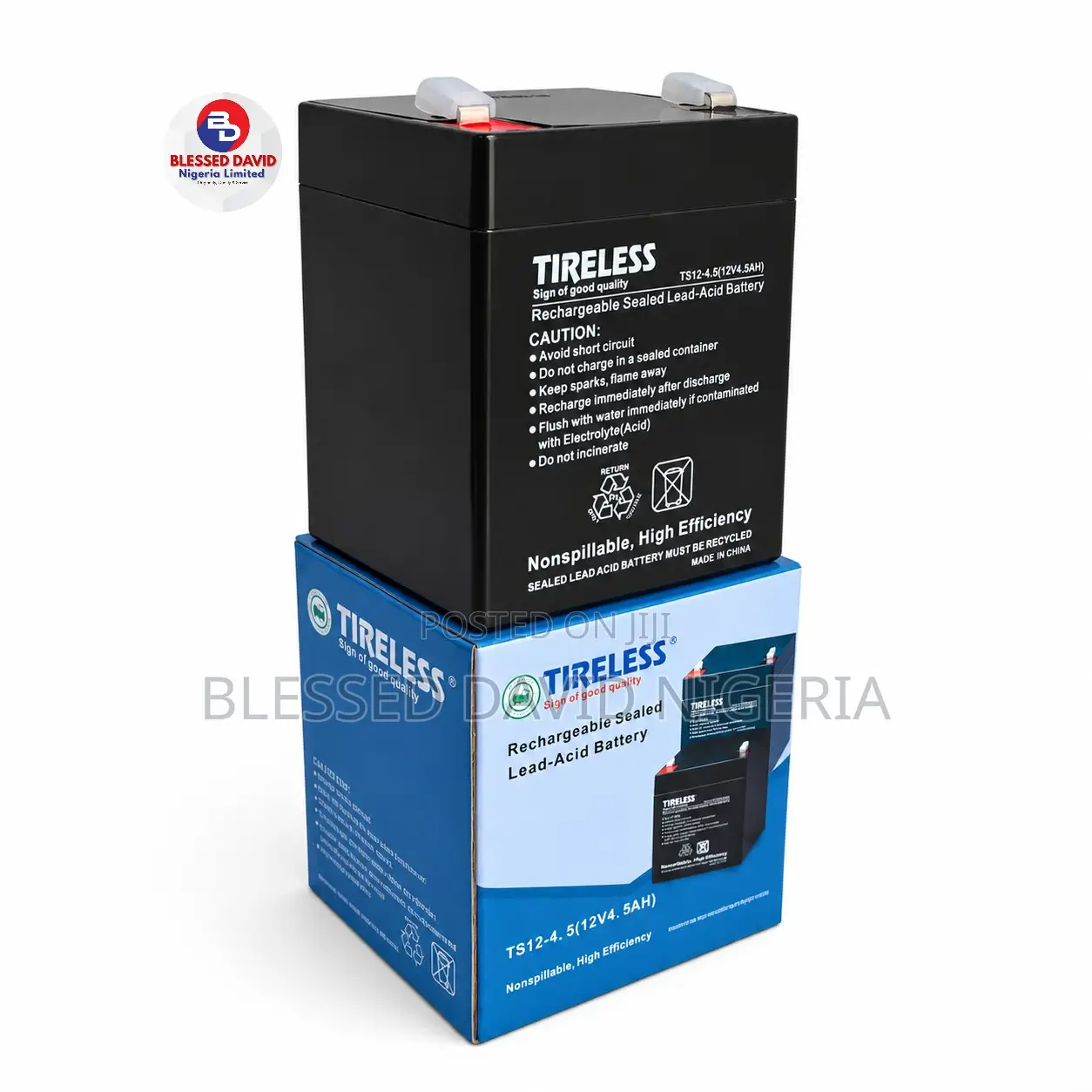 Tireless 12V 4.5Ah Replacement Battery