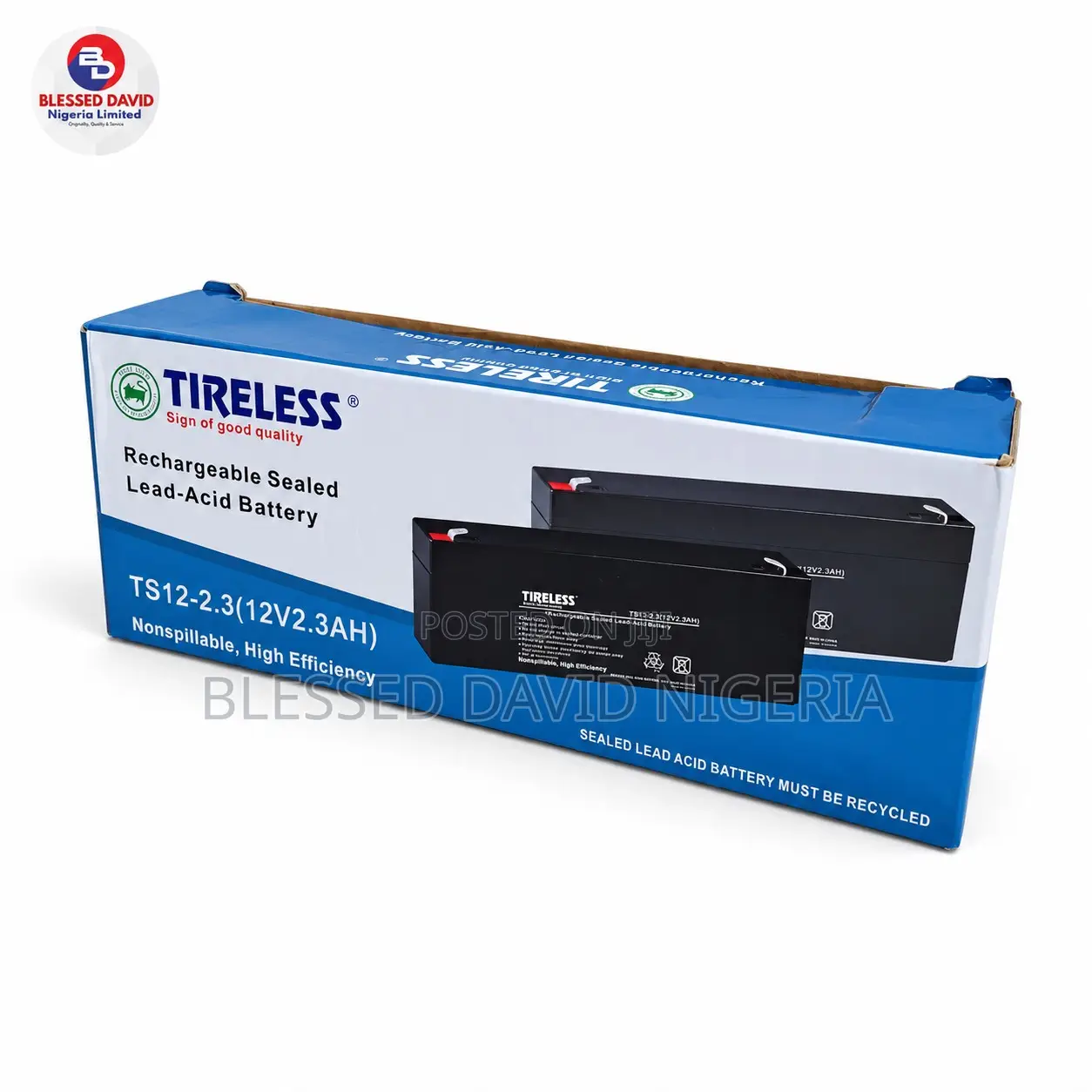 Tireless 12V 2.3Ah Replacement Battery