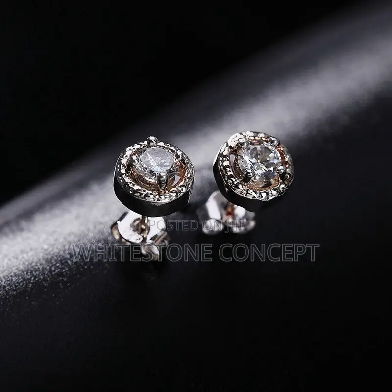 4pcs Jewelry Set- Necklace, Ring, Earrings Silver Plated