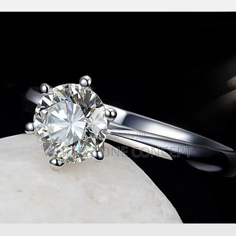 Resizable Silver 925 Austrian Wedding/Engagement Ring