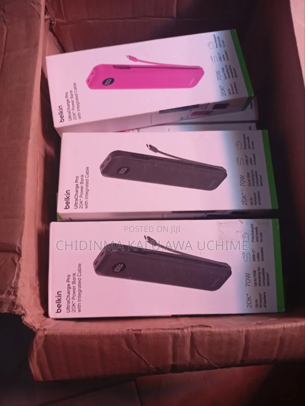 Belkin UltraCharge Pro 20K Power Bank With Integrated Cable