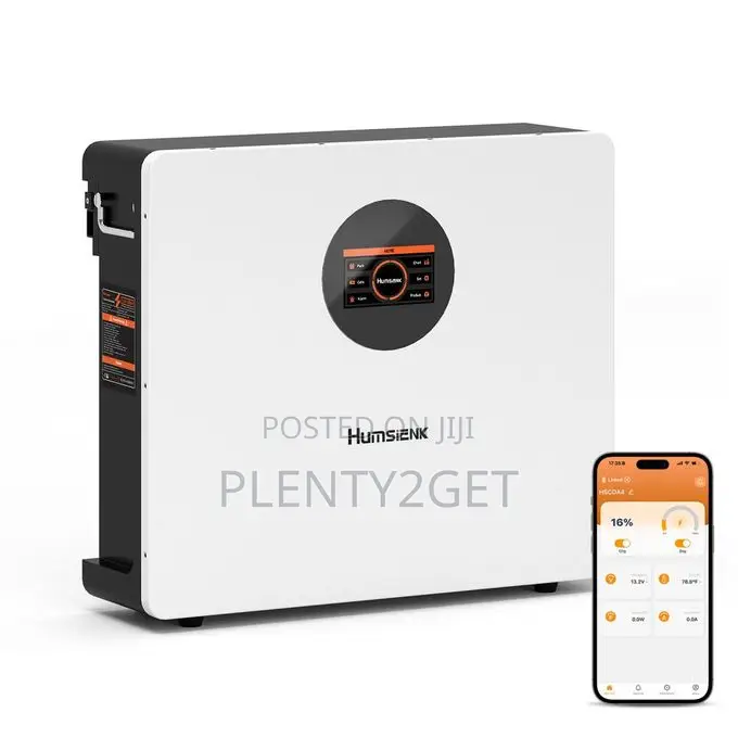HumsiENK 48V 100Ah LiFePO4 Lithium Battery Bluetooth With Active Balan