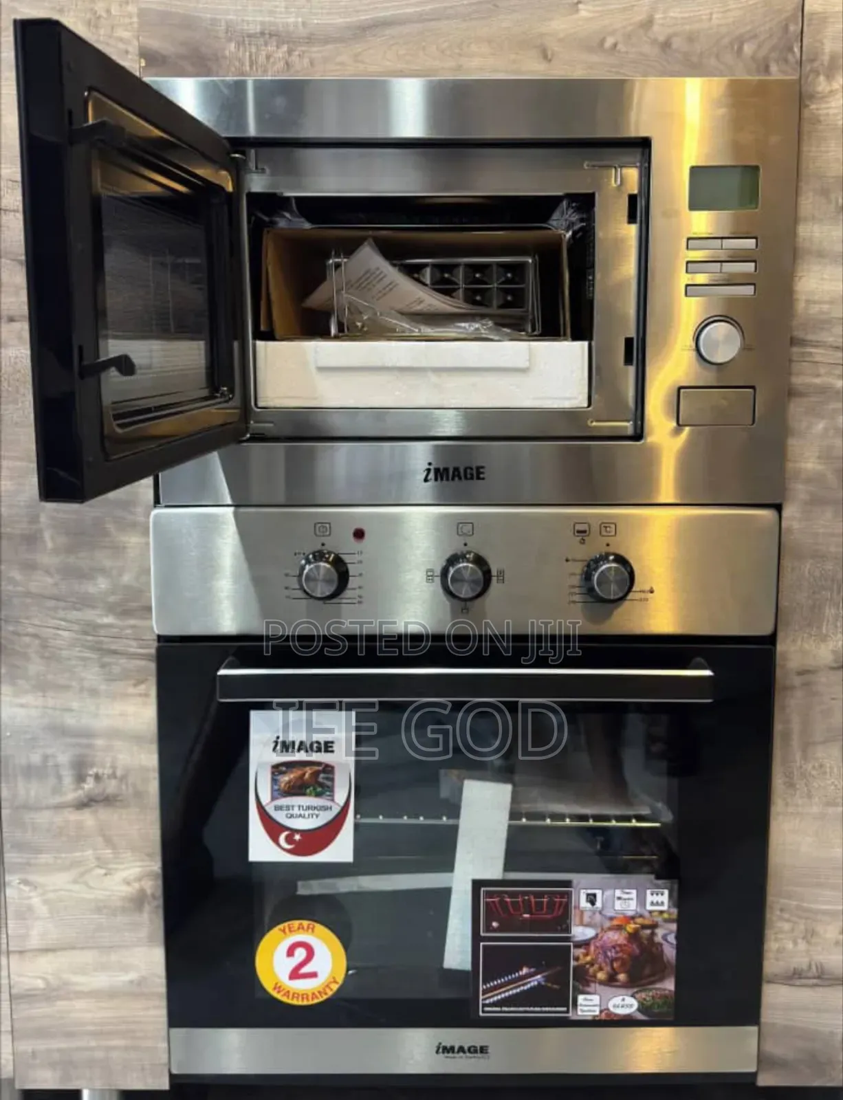 Original IMAGE Built-in Stainless Steel Gas & Ele Oven & Microwave