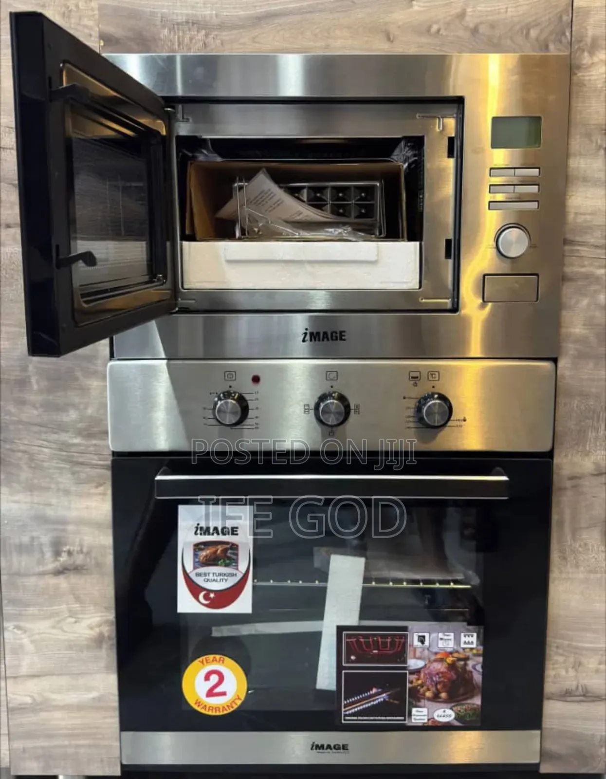 Original IMAGE Built-in Stainless Steel Gas & Ele Oven & Microwave