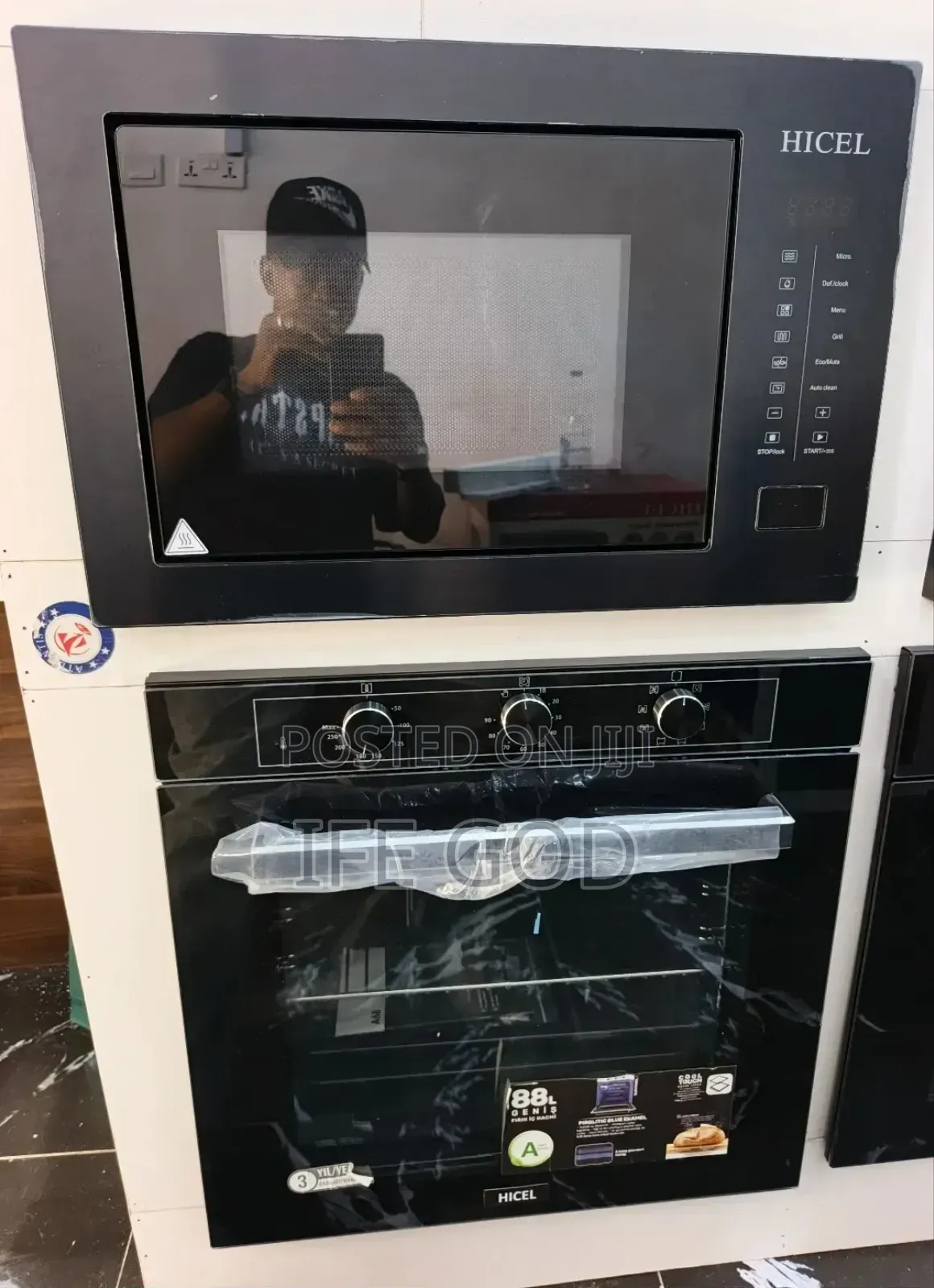 Original HICEL Premium Inbuilt Gas & Electric Oven & Inbuilt Microwave