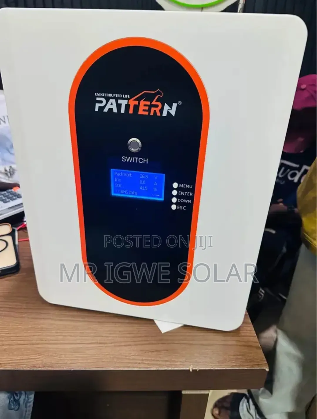 Pattern 2.5kwh Lithium Iron Battery