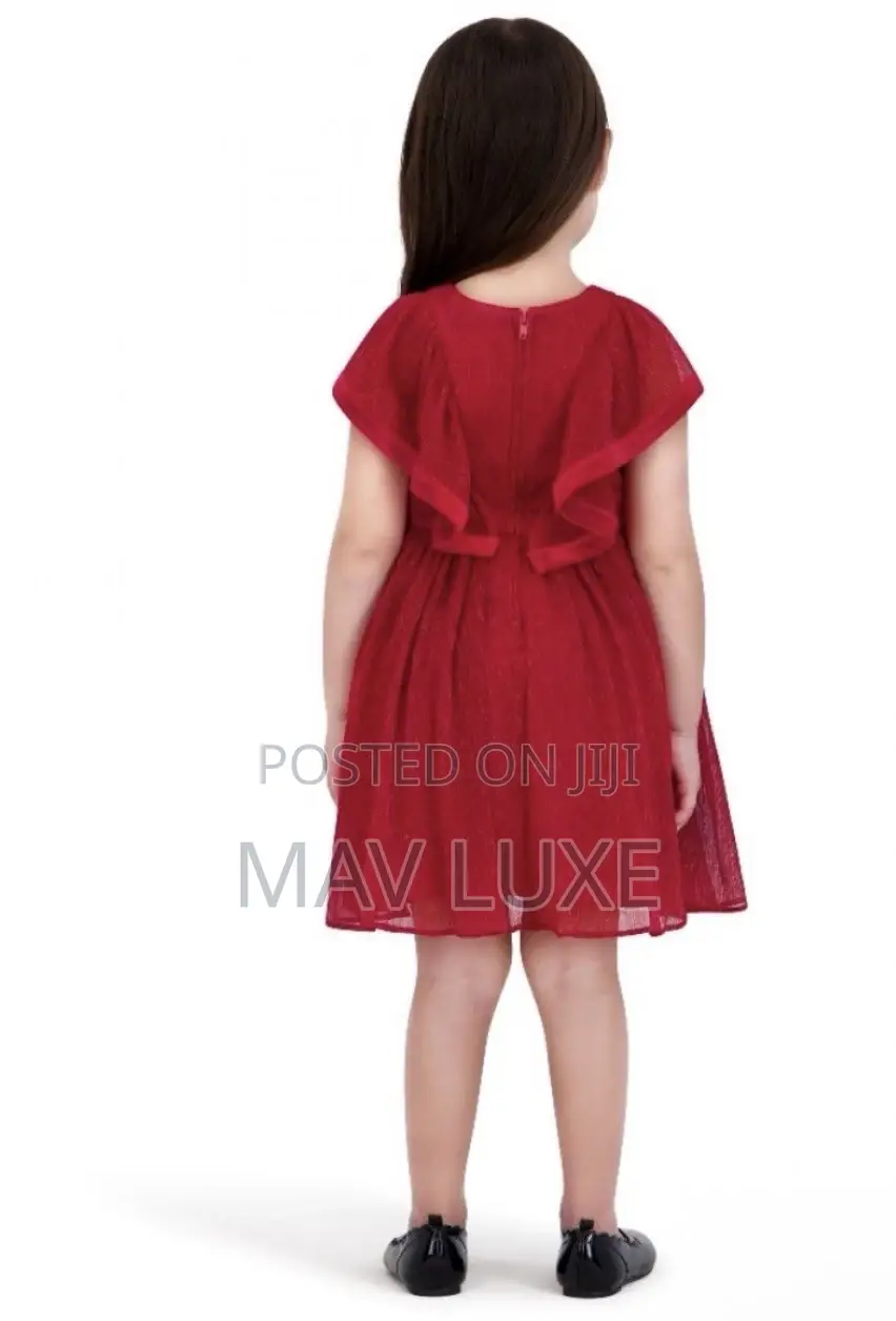 Kensie Girl Red Dress Features Elegant Velvet Trim