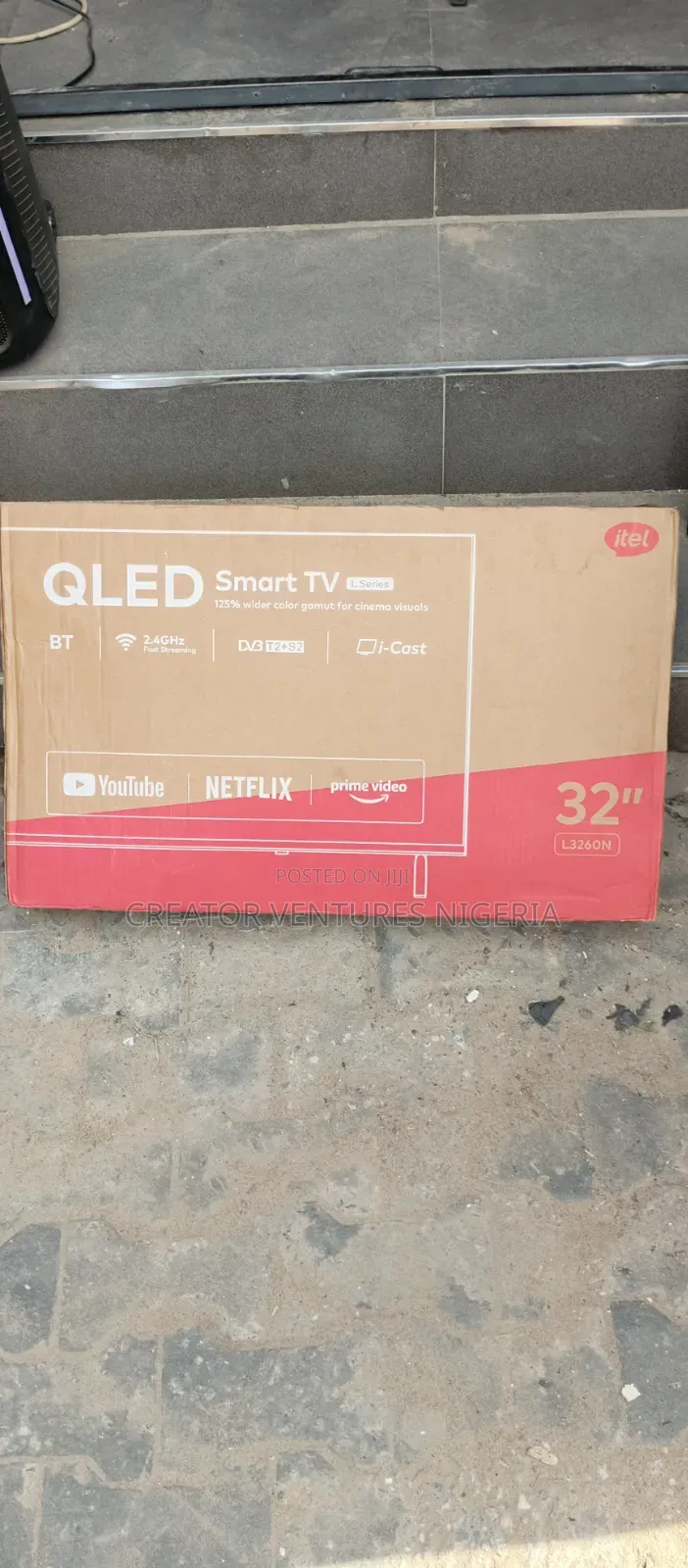 Itel 32" QLED Smart Android TV,With Netflix,Wifi,USB,Full HDMI