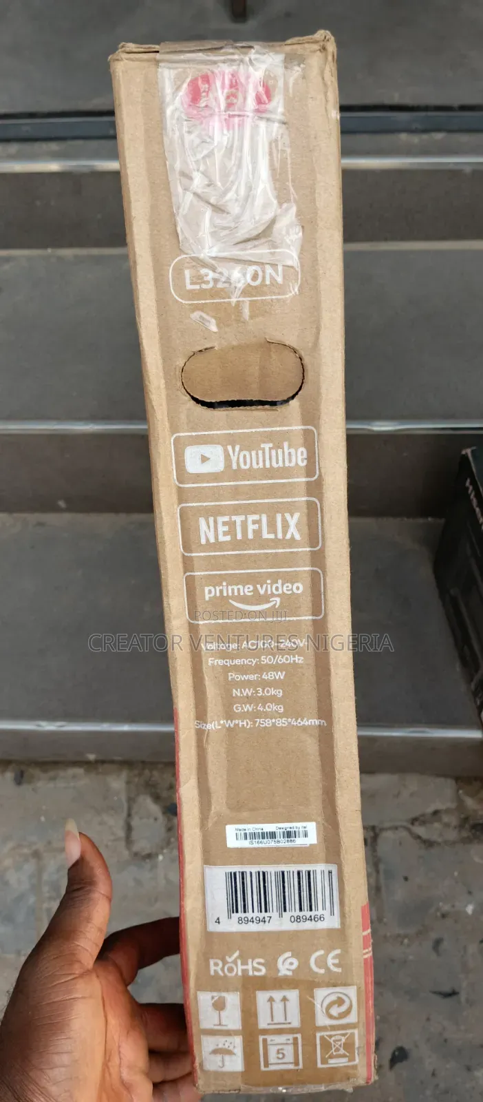 Itel 32" QLED Smart Android TV,With Netflix,Wifi,USB,Full HDMI