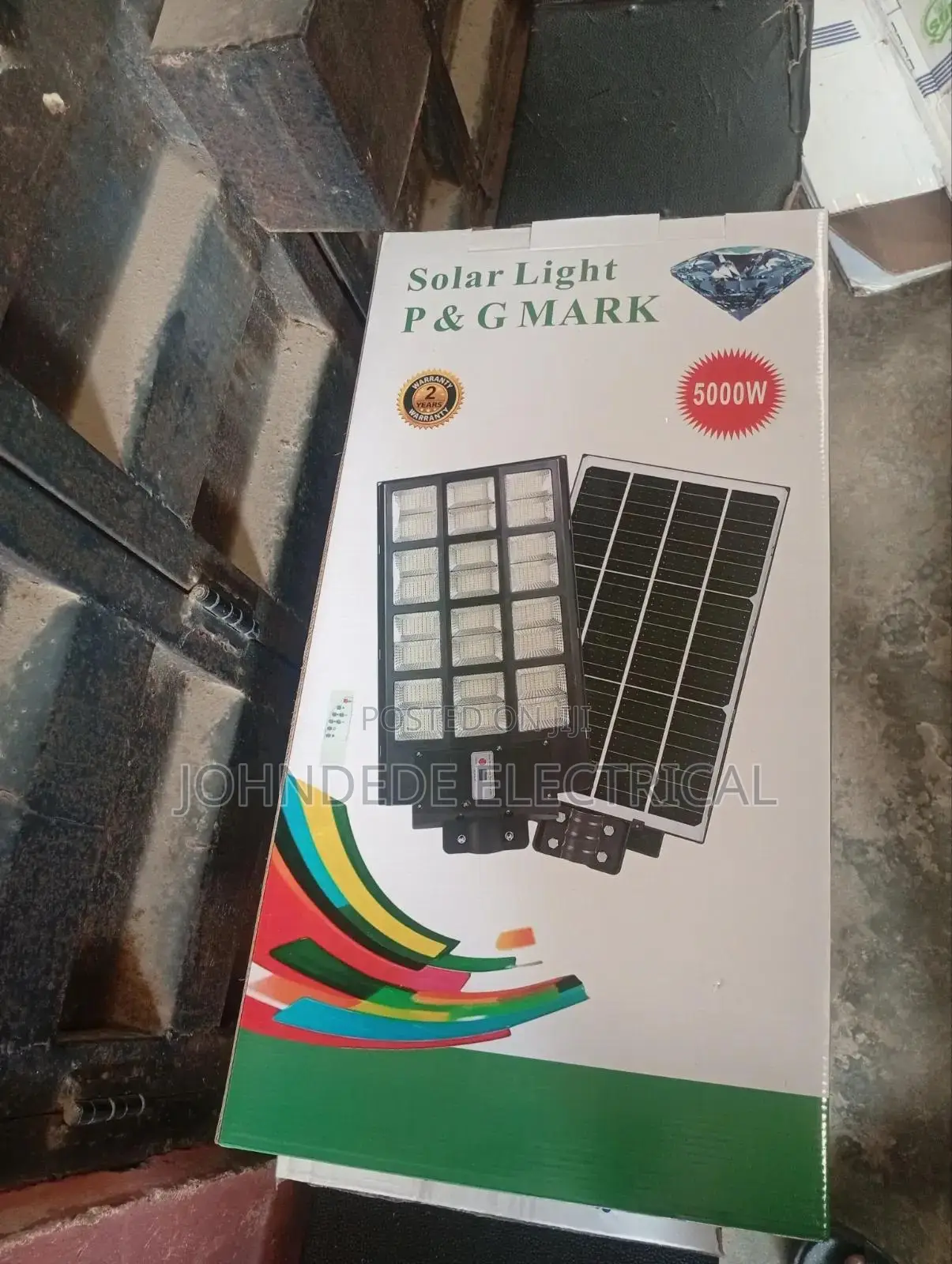 5000watt 6battery 24eyes Solar Street Light