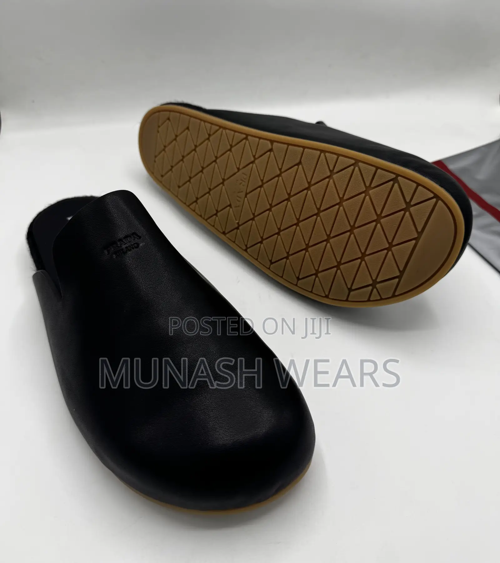 Original Prada Mule for Men Available in Black and Brown 40-46