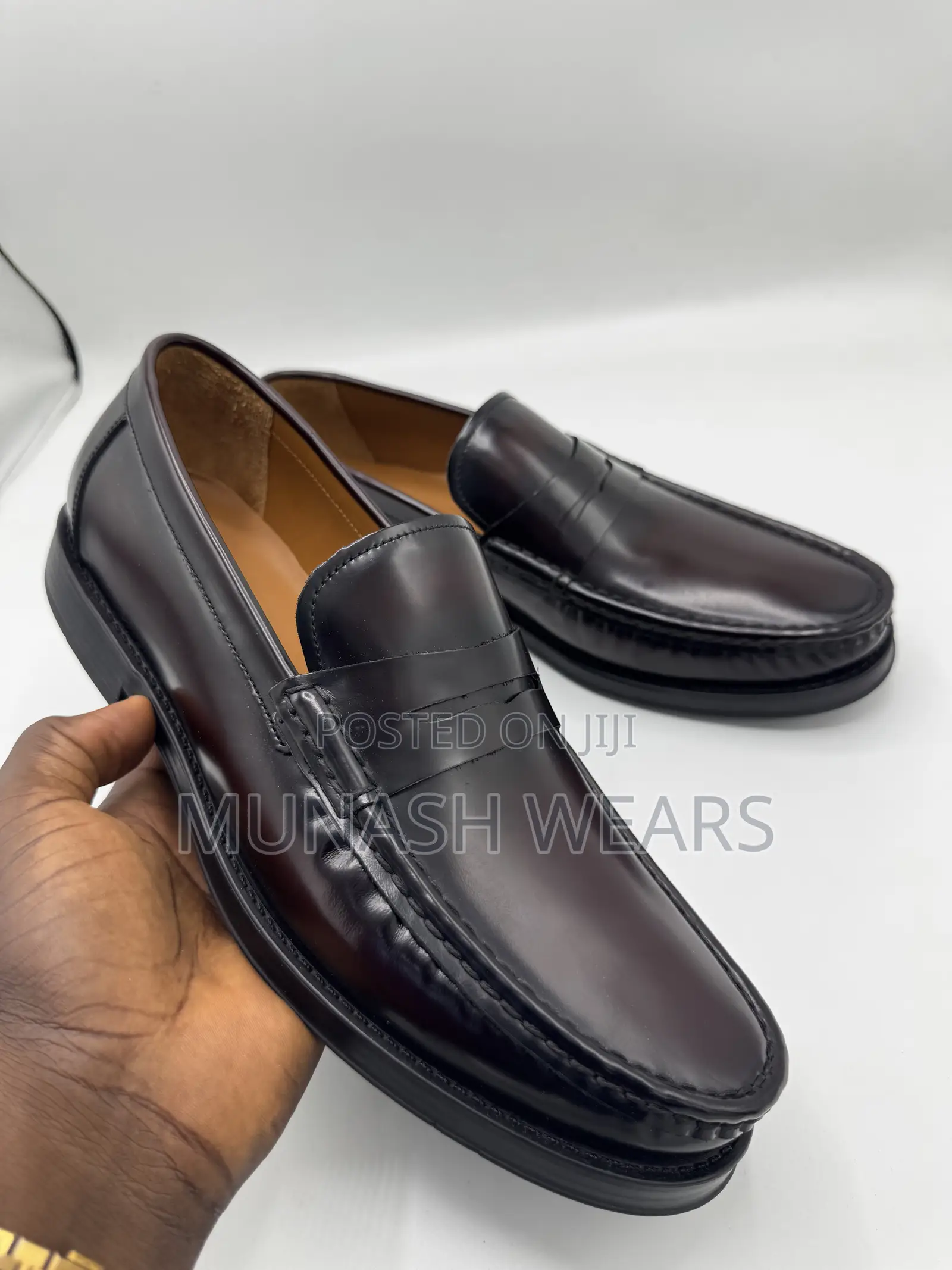 Italian Genio Leather Loafers for Men 40-46 Available