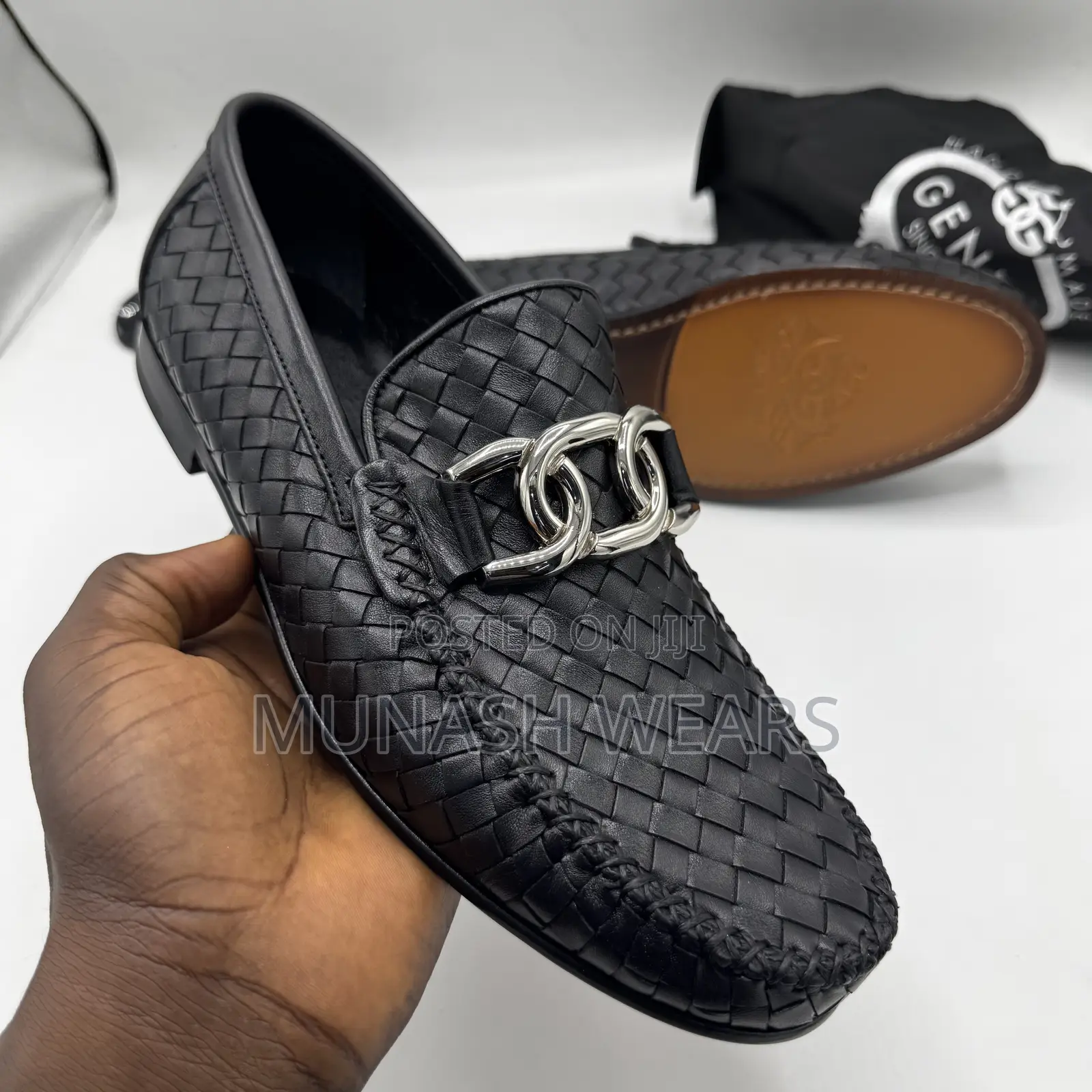 Italian Genio Leather Basket Design 40-46 Available