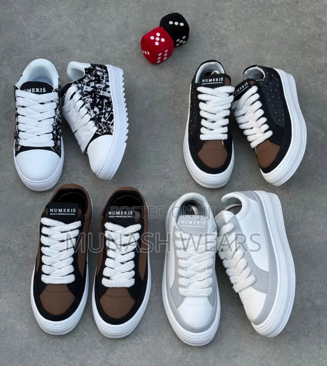 Numeris Sneakers Available in 4 Colors 40-46